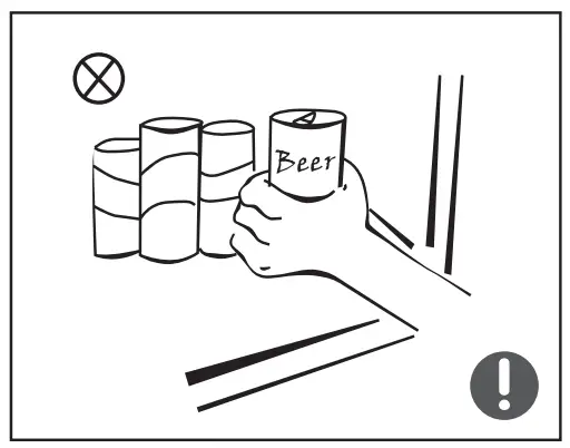 Warnings related to placing items