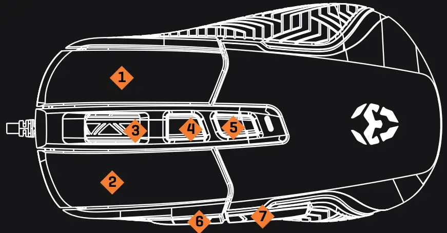 Krom Gaming KICK RGB Advanced Gaming Mouse - fig