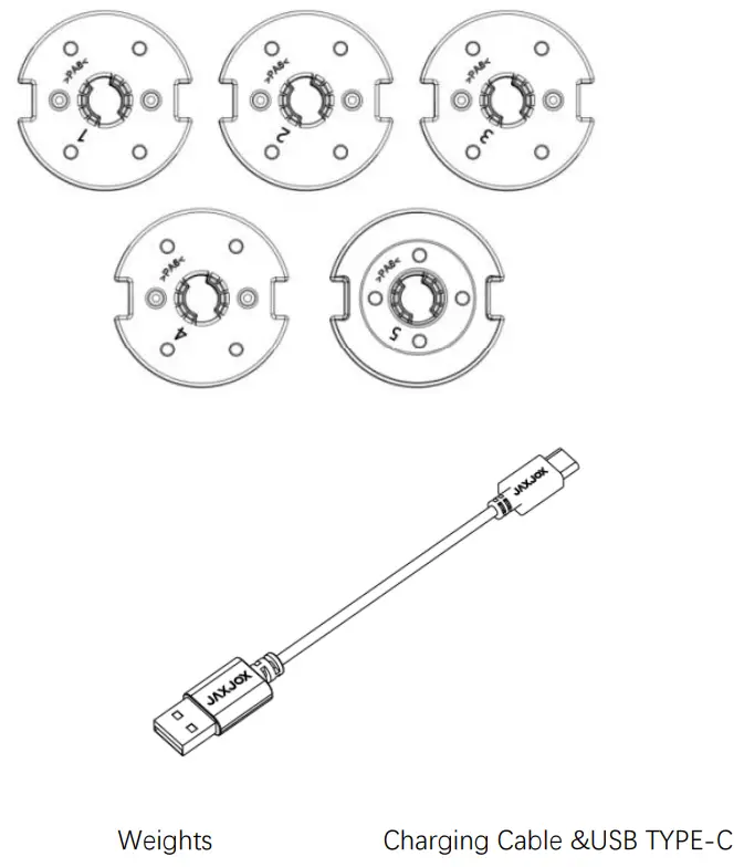 JAXJOX JJ15000 Kettlebellconnect 2.0 Adjustable Kettlebell Cool - Charging
