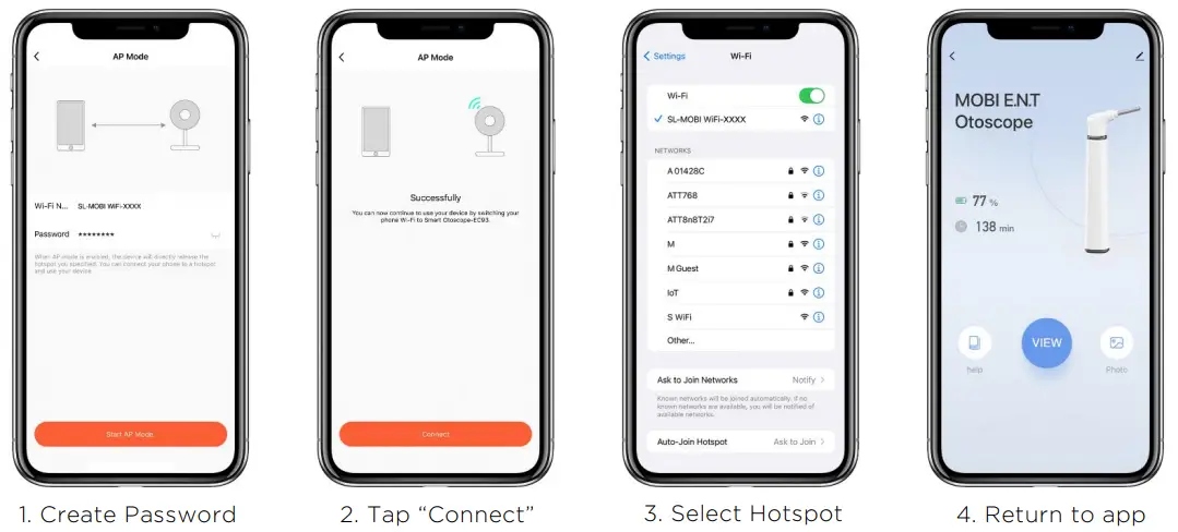 MOBI SA39W2206 Digital Otoscope - app