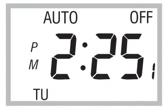 Automatic mode display