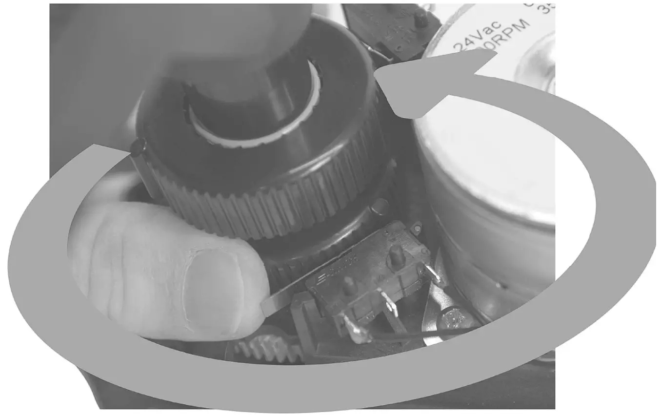 INTERMATIC PE24GVA VALVE ACTUATOR CAM SETTING