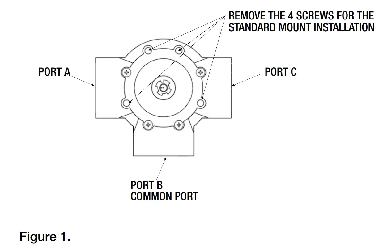 INTERMATIC PE24GVA VALVE ACTUATOR INSTALLATION ILLUSTRATION