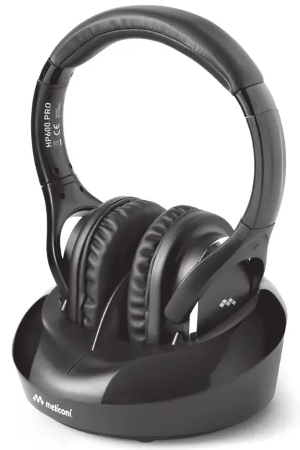 meliconi HP600 PRO Wireless TV Stereo Headphones