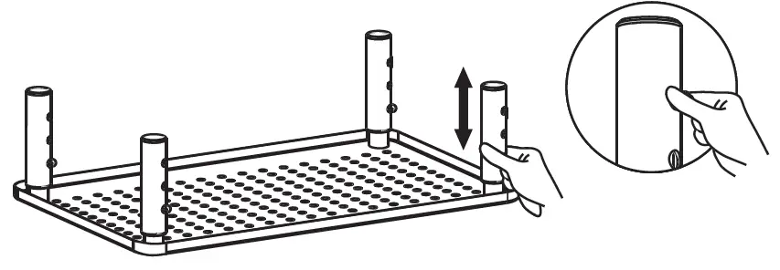 LORYERGO LEMS03 Adjustable Metal Monitor Stand-5