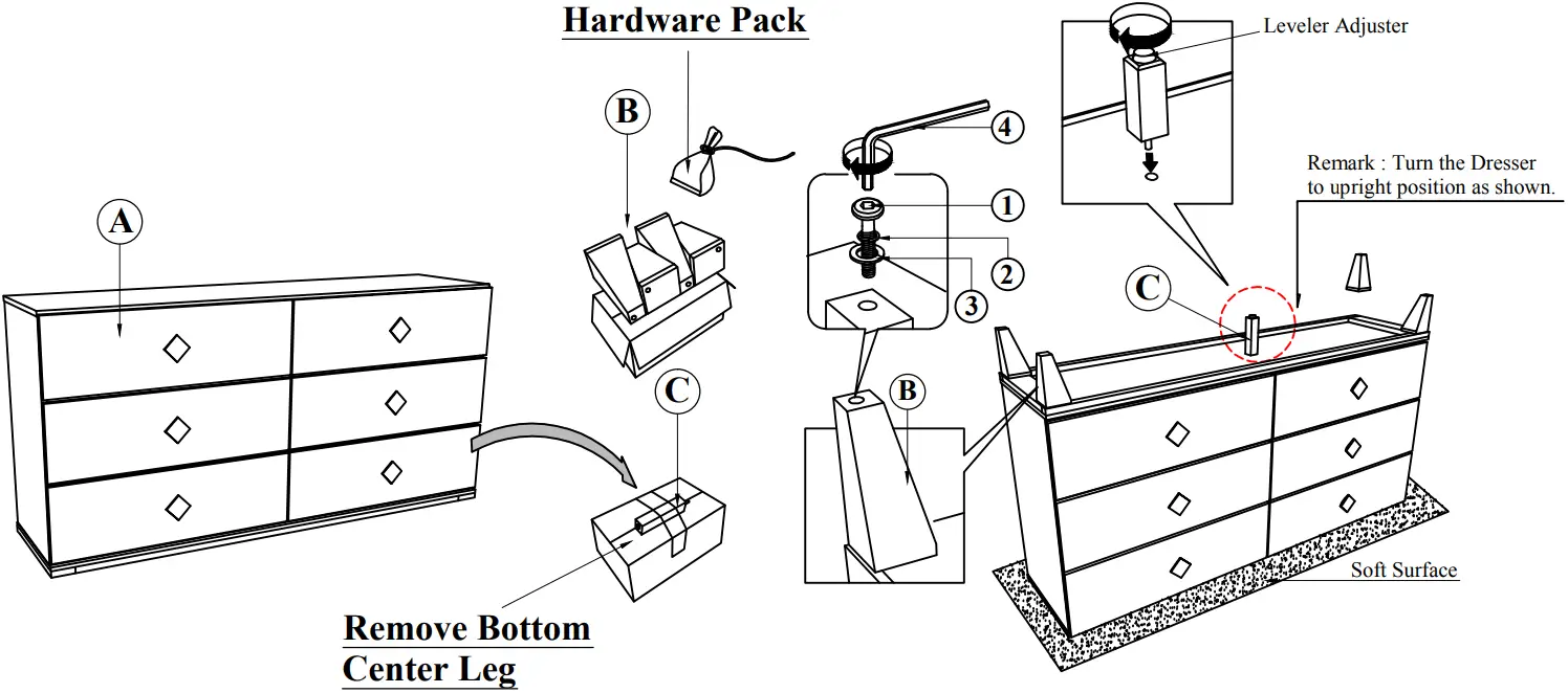Best Quality Furniture MAD-Q4N Queen Bedroom Set 1