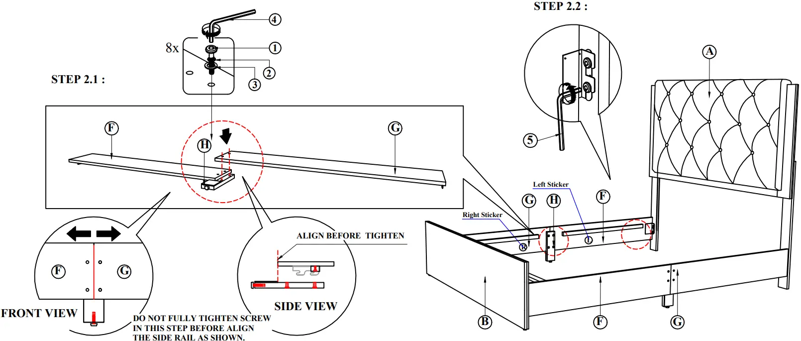 Best Quality Furniture MAD-Q4N Queen Bedroom Set 12