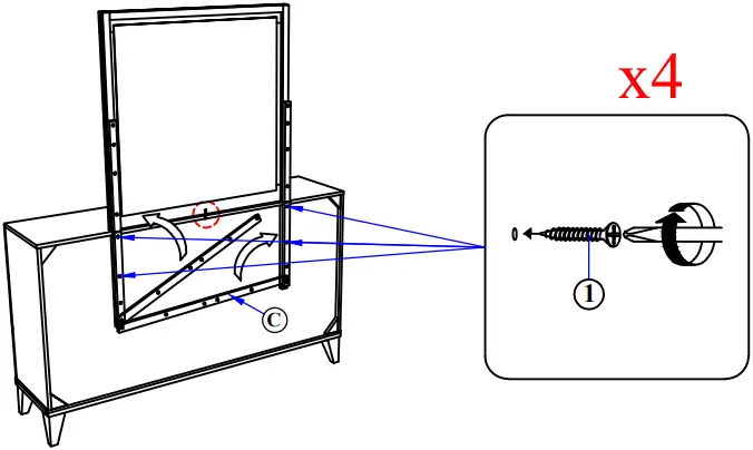 Best Quality Furniture MAD-Q4N Queen Bedroom Set 4