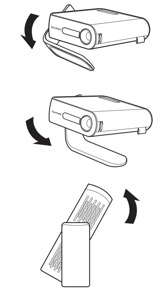 ViewSonic M1 Portable Cinema User Guide - Adjust Projected Image