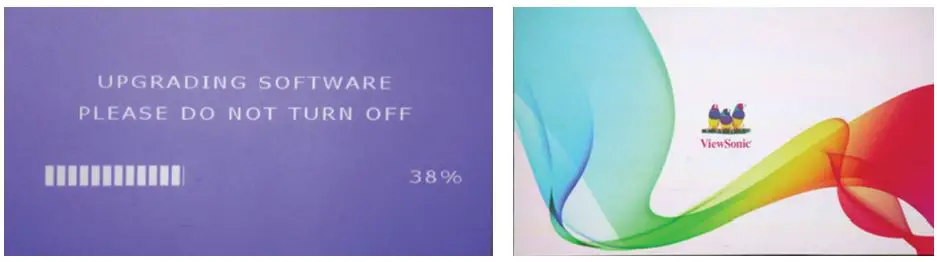 ViewSonic M1 Portable Cinema User Guide - Auto detect and pop up FW upgrade confirmation message