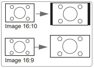 ViewSonic M1 Portable Cinema User Guide - Proportional scaling of an image