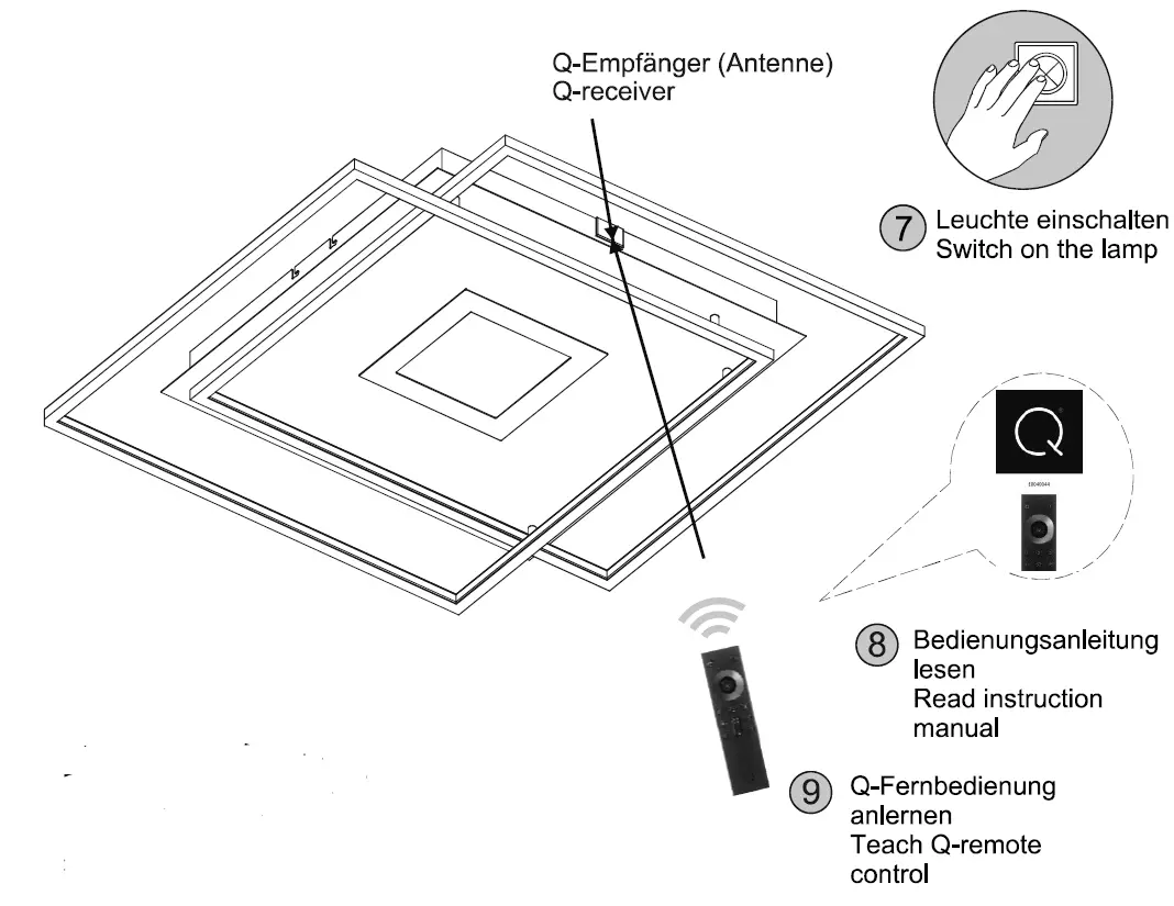 Paul Neuhaus B 8379-78 Q-AMIRA LED Ceiling Light 01