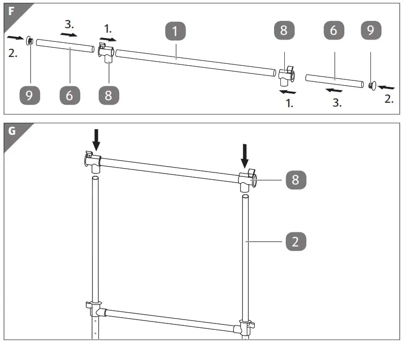 EASY HOME 2 Tier Rolling Garment Rack-Package3