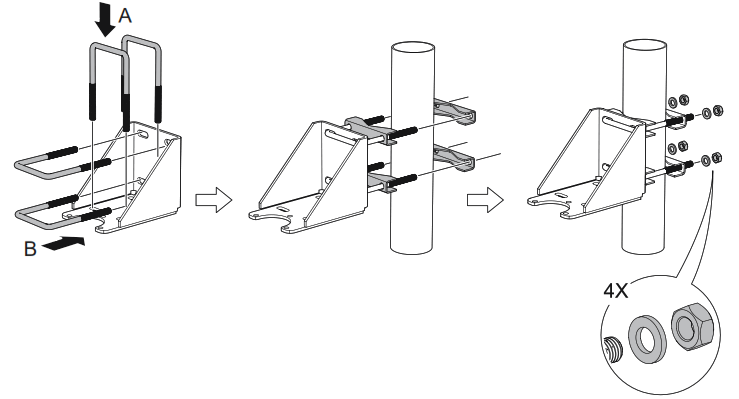 Emerson 5408 Rosemount 5408 and 5408 SIS Level Transmitters - bracket
