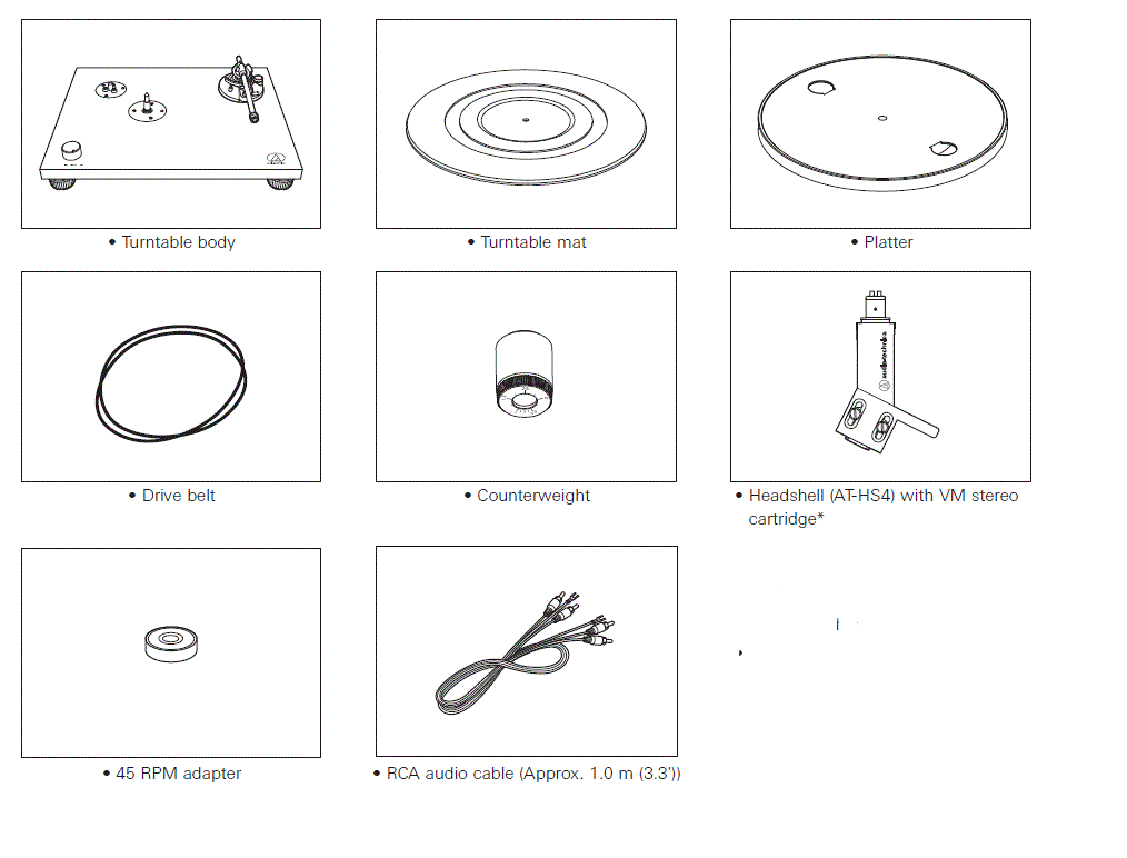audio technica AT-LPW40WN Belt Drive Turntable fig 1