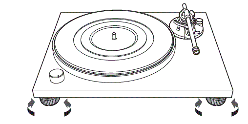 audio technica AT-LPW40WN Belt Drive Turntable fig 6