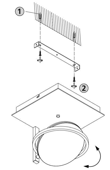 Paul Neuhaus 6801-95 Q-Orbit Integrated 4.2 W Warm White LED Neutral White Wall Light - fig 1