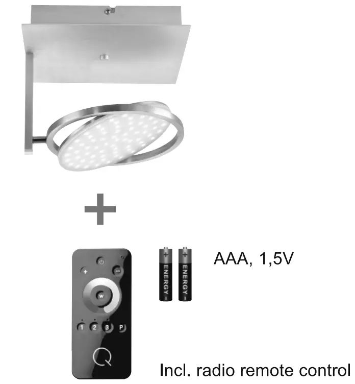 Paul Neuhaus 6801-95 Q-Orbit Integrated 4.2 W Warm White LED Neutral White Wall Light - fig 3