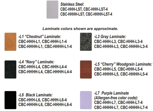 Cadco CBC-HHHH-L5 Mobile Hot Buffet Carts with laminate or Stainless Panels-FIG2