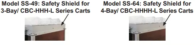 Cadco CBC-HHHH-L5 Mobile Hot Buffet Carts with laminate or Stainless Panels-FIG4