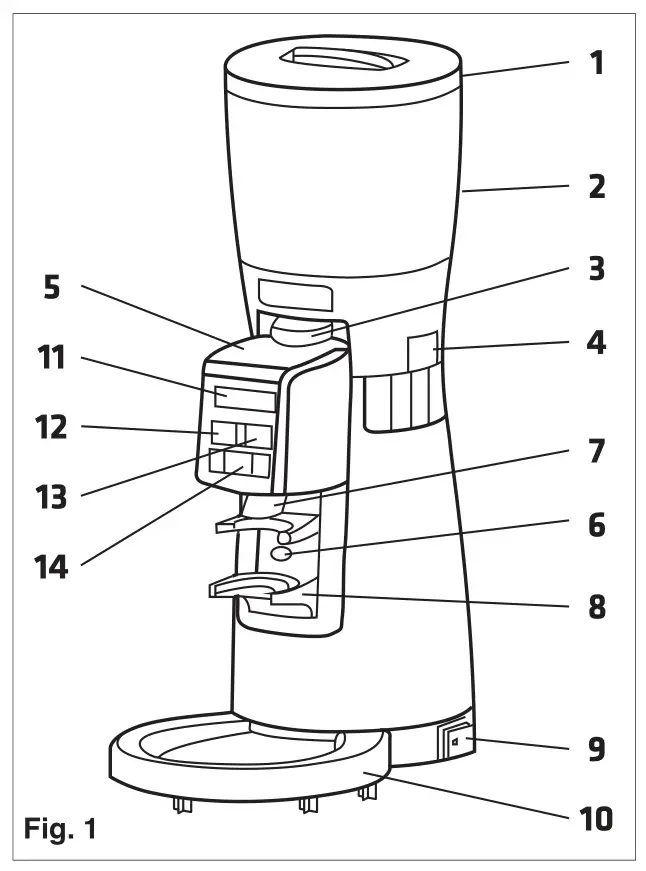 RANCILIO KRYO 65 OD EVO Coffee Grinder - figure 1