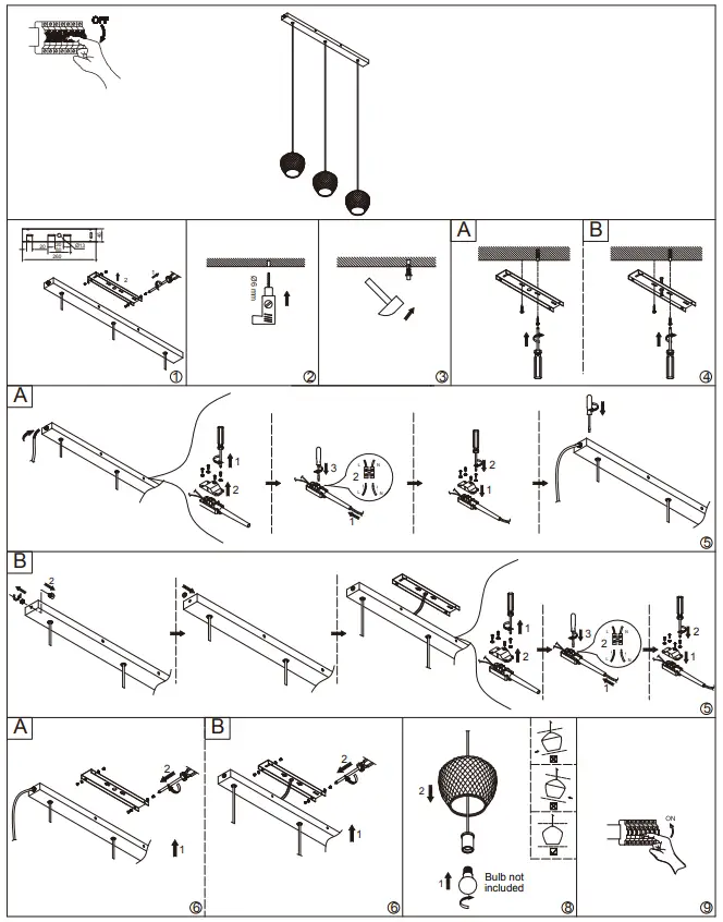nordlux ORBIFORM 3 Light Island Pendant