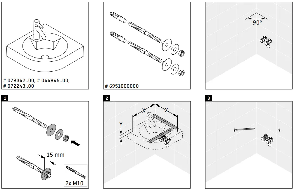 DURAVIT 044845 Washbasin Corner-fig2