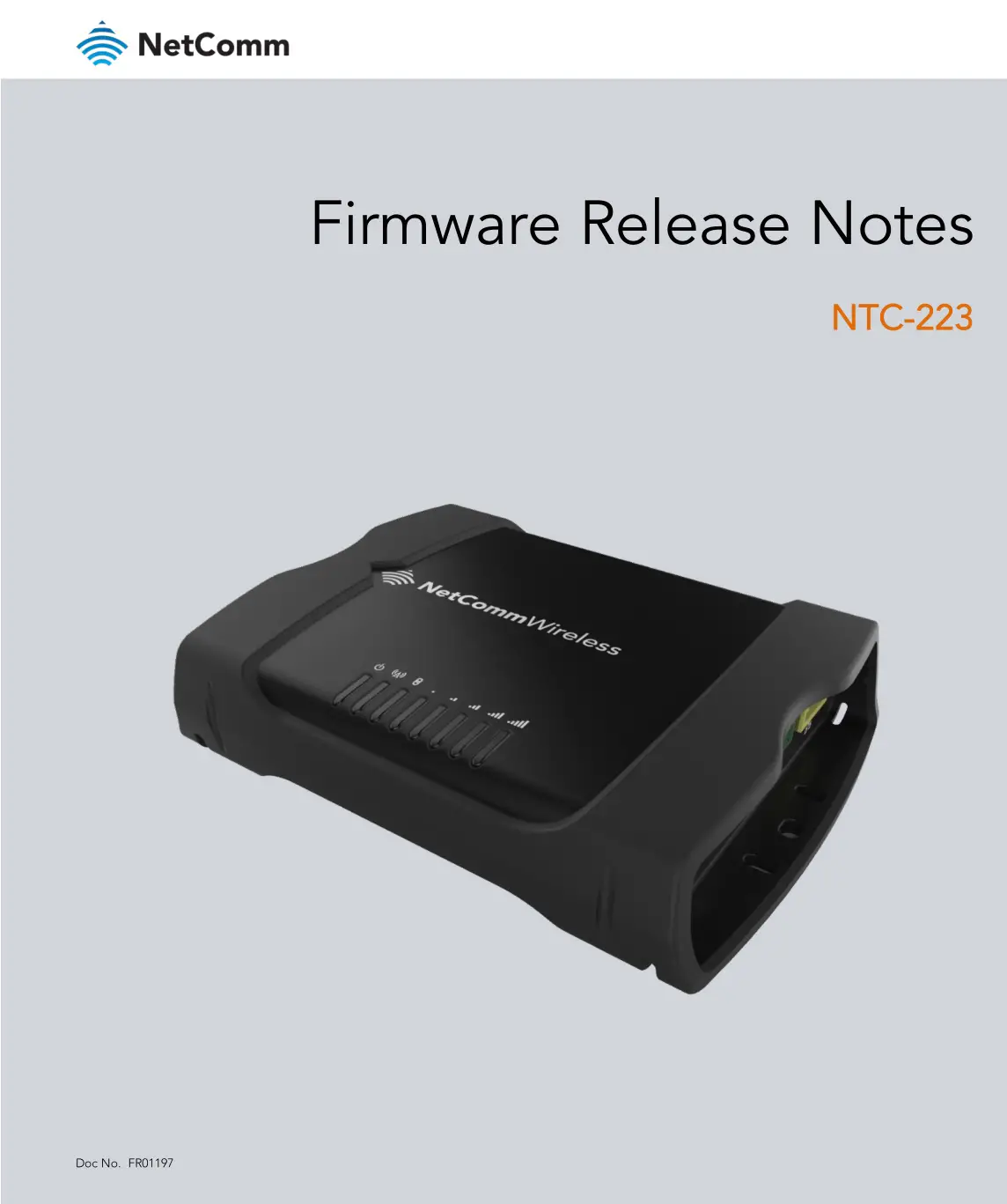 NetComm NTC-223Firmware Release Notes User Guide