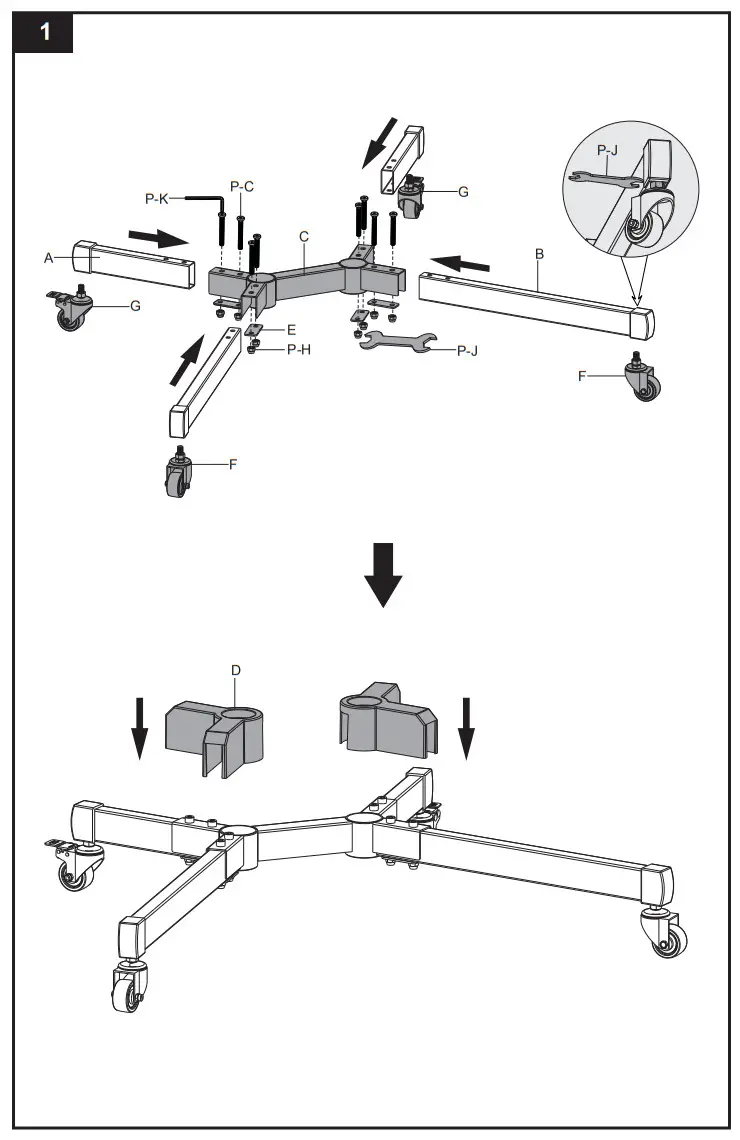 stell SOS 4000 Floor TV Cart - Figure 2