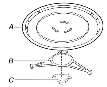 Whirlpool UMH50008 Microwave Hood Combination - Turntable
