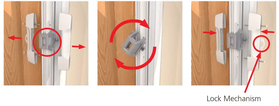 LARSON BRISA Retractable Screen - LATCH ALIGNMENT 2