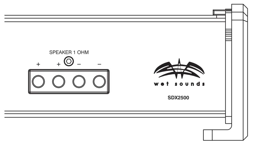 wet sounds Sinister SDX 2500 Class D Mono Block Subwoofer Amplifier-fig3