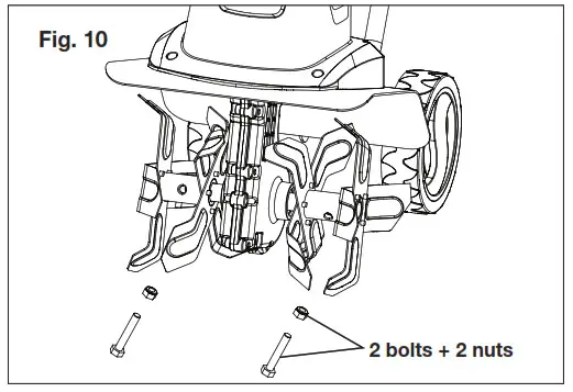 SUNJOE TJ602E RM Electric Tiller Plus Cultivator - Blades