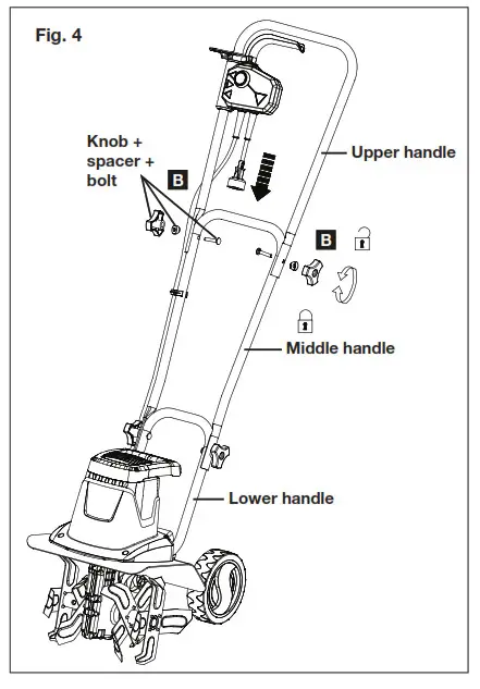 SUNJOE TJ602E RM Electric Tiller Plus Cultivator - Fig. 4