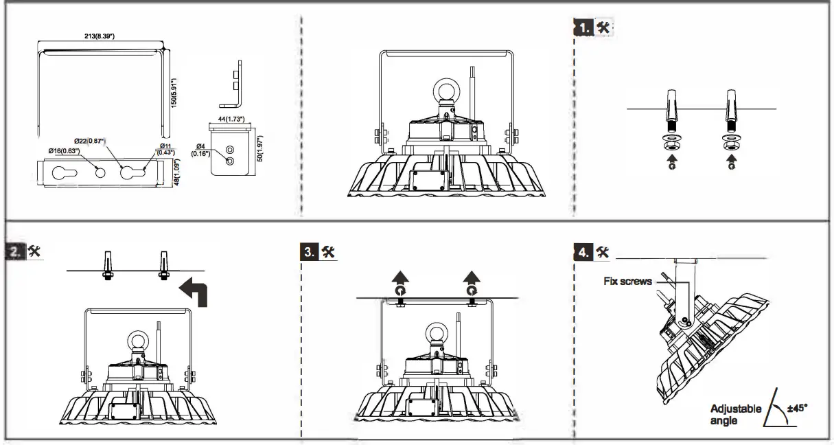 LUMEX SKYBAY4 LED HIGHBAY LIGHT fig 1