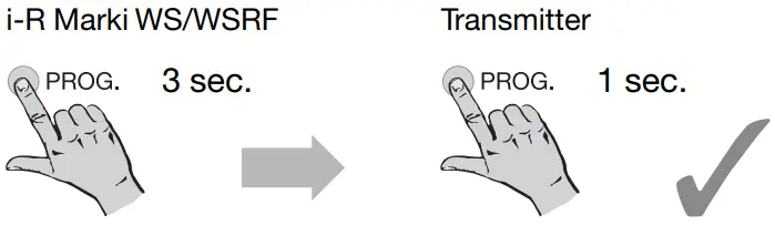 Transmitter programming procedure