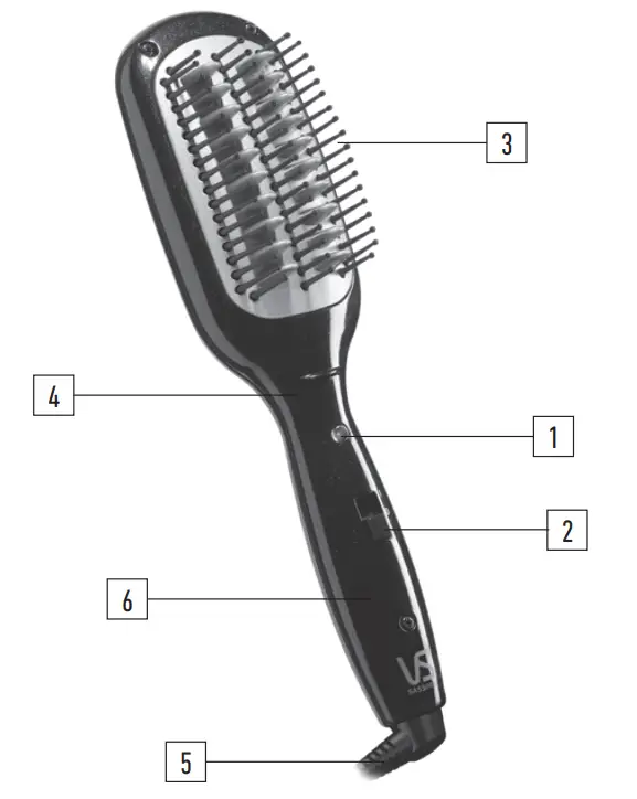 VS SASSOON VS11PA Mini Straightening Brush fig 5