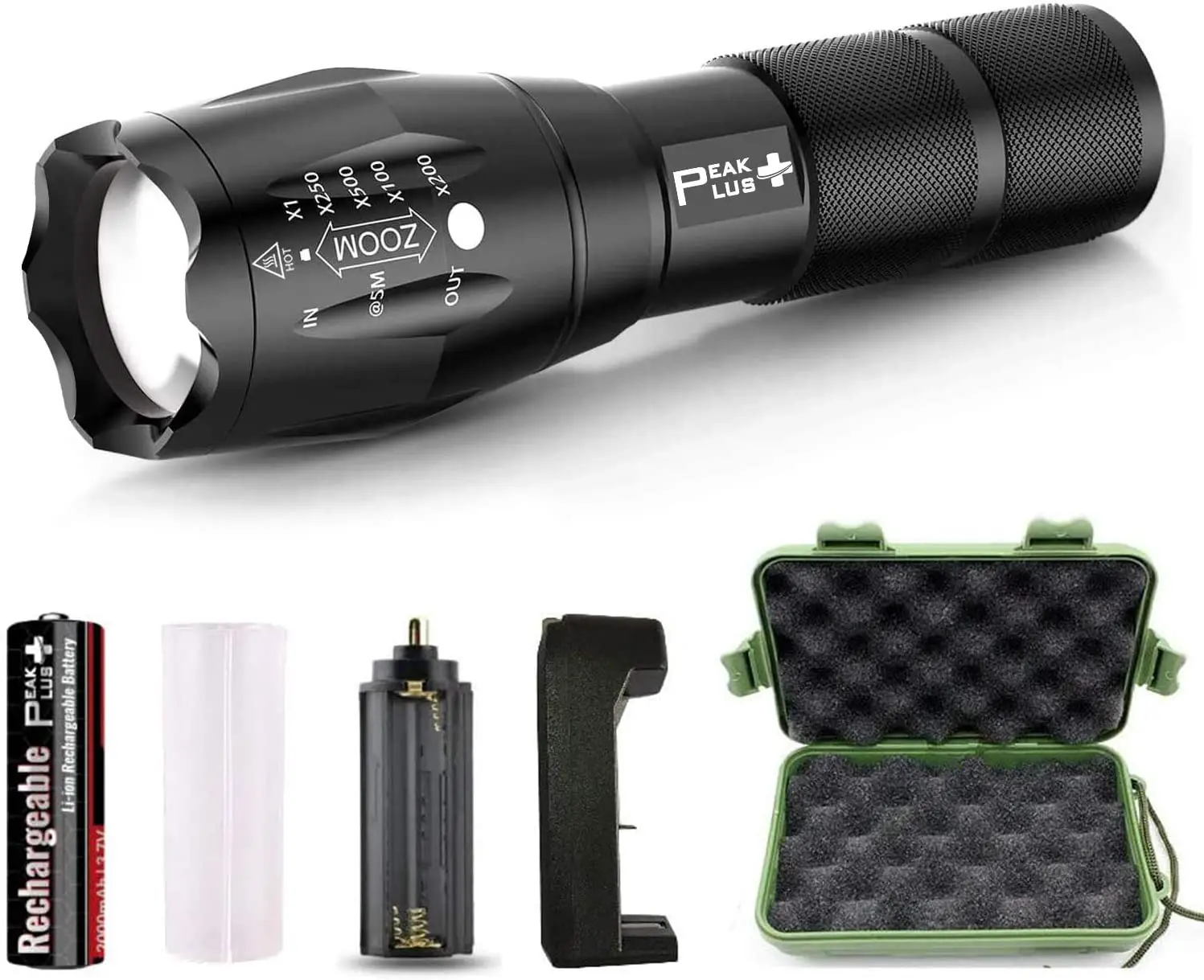 PeakPlus-LFX1000-Rechargeable-Tactical-Flashlight-fig-1