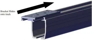 Assembly of Track to Bracket