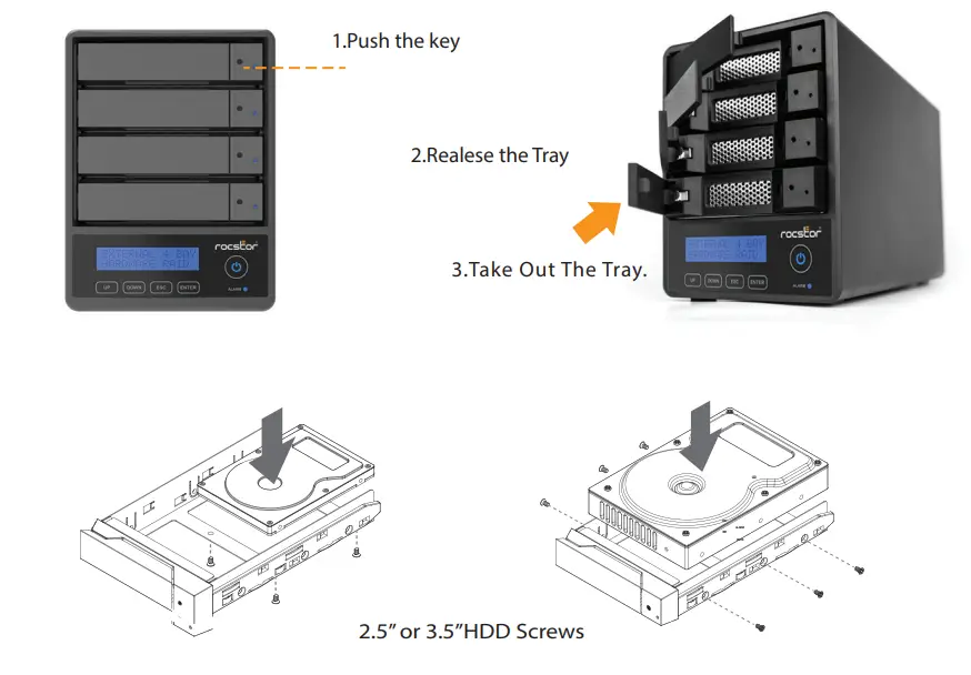rocstor Rocpro U35 USB RAID Storage-fig2