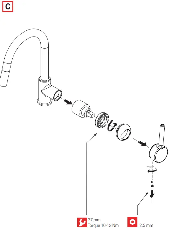 FRANKE FC 6088.031 LINA Brass Faucet-fig11