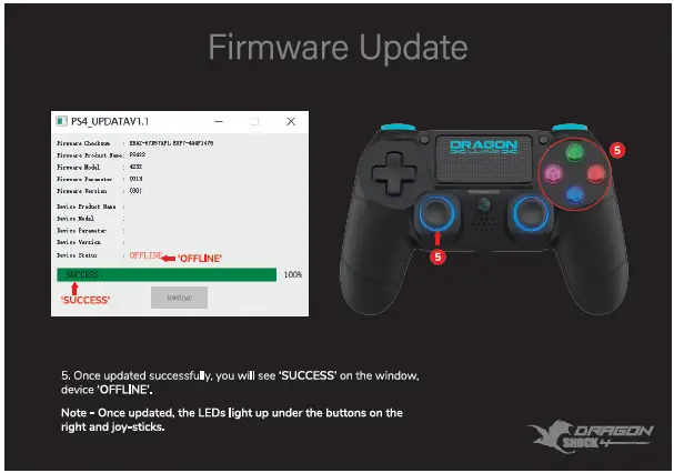 DRAGON-GSPS4-BK-Wireless-Controller-Compatible-FIG-6