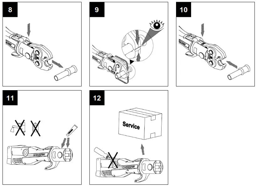 novopress ACO203 Battery Crimping Pressing Tool - Product Overview 3