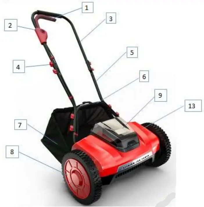 Coopers 40V Cordless Lawn Mower G543 - part