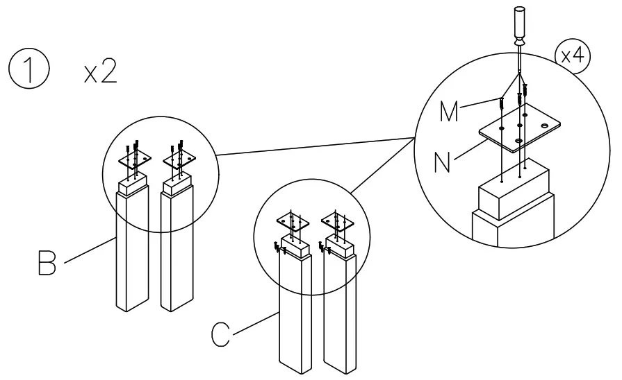 ASHLEY T481-2 Watson End Table - 2