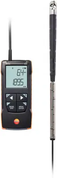 testo 0560 Digital 16 mm Vane Anemometer
