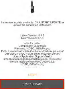 testo 0560 - Perform Firmware update 2