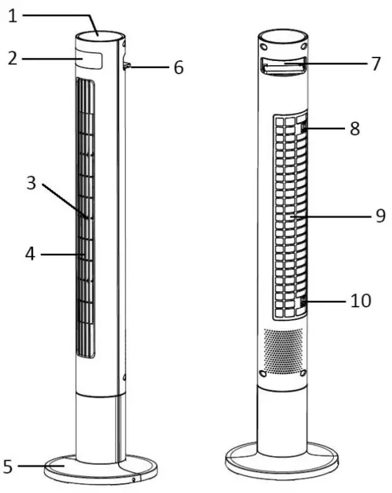 DESCRIPTION OF PARTS