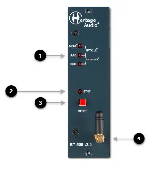 Heritage Audio BT-500 500 Series Bluetooth Streaming Module 1