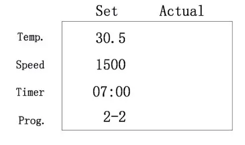 CORNING I-4010 Axygen Microtube Shaker - Before setting the second step, there is one step by default